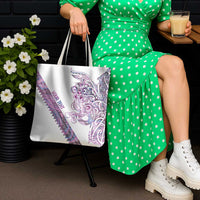 Mawhero Paua shell Kowhaiwhai Taniko Personalised Tote Bag Taniwha Maori Tribal Style