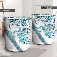 Kahui Whetu Paua shell Kowhaiwhai Taniko Personalised Laundry Basket Turtle Tattoo Maori Tribal Style LT9 - Polynesian Pride