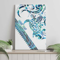 Kahui Whetu Paua shell Kowhaiwhai Taniko Personalised Canvas Wall Art Turtle Tattoo Maori Tribal Style LT9 - Polynesian Pride