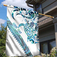 Kahui Whetu Paua shell Kowhaiwhai Taniko Personalised Garden Flag Turtle Tattoo Maori Tribal Style