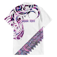 Mawhero Paua shell Kowhaiwhai Taniko Personalised Family Matching Mermaid Dress and Hawaiian Shirt Turtle Tattoo Maori Tribal Style
