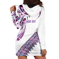 Mawhero Paua shell Kowhaiwhai Taniko Personalised Hoodie Dress Turtle Tattoo Maori Tribal Style