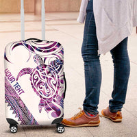 Mawhero Paua shell Kowhaiwhai Taniko Personalised Luggage Cover Turtle Tattoo Maori Tribal Style