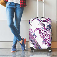 Mawhero Paua shell Kowhaiwhai Taniko Personalised Luggage Cover Turtle Tattoo Maori Tribal Style