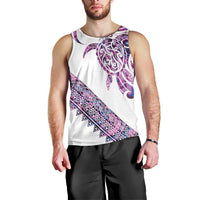 Mawhero Paua shell Kowhaiwhai Taniko Personalised Men Tank Top Turtle Tattoo Maori Tribal Style