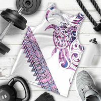 Mawhero Paua shell Kowhaiwhai Taniko Personalised Men Tank Top Turtle Tattoo Maori Tribal Style