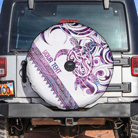 Mawhero Paua shell Kowhaiwhai Taniko Personalised Spare Tire Cover Turtle Tattoo Maori Tribal Style