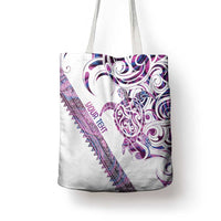 Mawhero Paua shell Kowhaiwhai Taniko Personalised Tote Bag Turtle Tattoo Maori Tribal Style