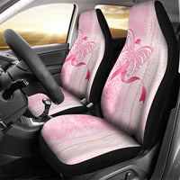 Breast Cancer Awareness Car Seat Cover Maile Pikake Lokelani Crown Flower Lei Inspired