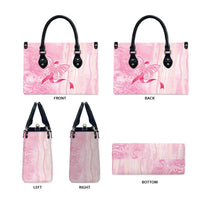 Breast Cancer Awareness Leather Bag Maile Pikake Lokelani Crown Flower Lei Inspired