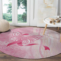 Breast Cancer Awareness Round Carpet Maile Pikake Lokelani Crown Flower Lei Inspired LT9 - Polynesian Pride