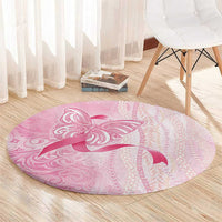 Breast Cancer Awareness Round Carpet Maile Pikake Lokelani Crown Flower Lei Inspired LT9 - Polynesian Pride