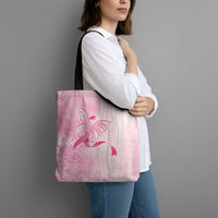 Breast Cancer Awareness Tote Bag Maile Pikake Lokelani Crown Flower Lei Inspired