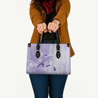 Epilepsy Awareness Leather Bag Maile Pikake Lokelani Crown Flower Lei Inspired