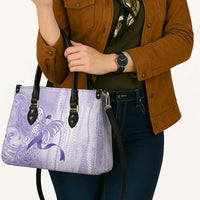 Epilepsy Awareness Leather Bag Maile Pikake Lokelani Crown Flower Lei Inspired