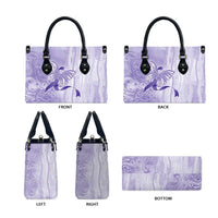 Epilepsy Awareness Leather Bag Maile Pikake Lokelani Crown Flower Lei Inspired