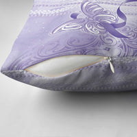 Epilepsy Awareness Pillow Cover Maile Pikake Lokelani Crown Flower Lei Inspired