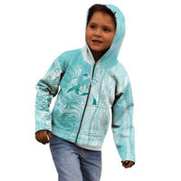 PTSD Awareness Kid Hoodie Maile Pikake Lokelani Crown Flower Lei Inspired LT9 - Polynesian Pride