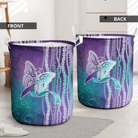 Suicide Prevention Awareness Laundry Basket Maile Pikake Lokelani Crown Flower Lei Inspired