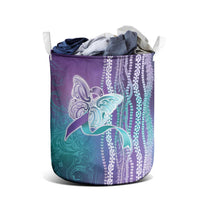 Suicide Prevention Awareness Laundry Basket Maile Pikake Lokelani Crown Flower Lei Inspired