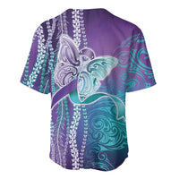 Suicide Prevention Awareness Baseball Jersey Maile Pikake Lokelani Crown Flower Lei Inspired LT9 - Polynesian Pride