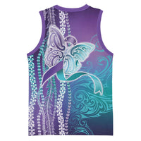 Suicide Prevention Awareness Basketball Jersey Maile Pikake Lokelani Crown Flower Lei Inspired