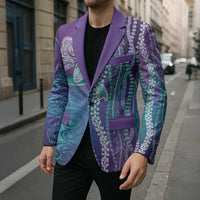 Suicide Prevention Awareness Blazer Maile Pikake Lokelani Crown Flower Lei Inspired