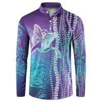 Suicide Prevention Awareness Button Sweatshirt Maile Pikake Lokelani Crown Flower Lei Inspired