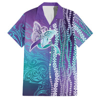 Suicide Prevention Awareness Family Matching Short Sleeve Bodycon Dress and Hawaiian Shirt Maile Pikake Lokelani Crown Flower Lei Inspired
