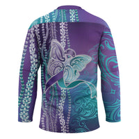 Suicide Prevention Awareness Hockey Jersey Maile Pikake Lokelani Crown Flower Lei Inspired