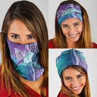 Suicide Prevention Awareness Neck Gaiter Maile Pikake Lokelani Crown Flower Lei Inspired