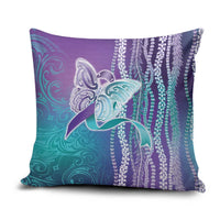 Suicide Prevention Awareness Pillow Cover Maile Pikake Lokelani Crown Flower Lei Inspired