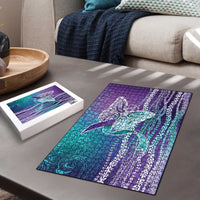 Suicide Prevention Awareness Puzzle Maile Pikake Lokelani Crown Flower Lei Inspired