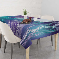 Suicide Prevention Awareness Tablecloth Maile Pikake Lokelani Crown Flower Lei Inspired