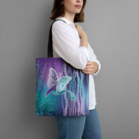 Suicide Prevention Awareness Tote Bag Maile Pikake Lokelani Crown Flower Lei Inspired