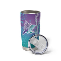 Suicide Prevention Awareness Tumbler Cup Maile Pikake Lokelani Crown Flower Lei Inspired
