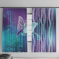 Suicide Prevention Awareness Window Curtain Maile Pikake Lokelani Crown Flower Lei Inspired