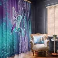 Suicide Prevention Awareness Window Curtain Maile Pikake Lokelani Crown Flower Lei Inspired