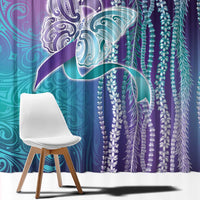 Suicide Prevention Awareness Window Curtain Maile Pikake Lokelani Crown Flower Lei Inspired