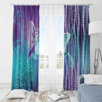 Suicide Prevention Awareness Window Curtain Maile Pikake Lokelani Crown Flower Lei Inspired