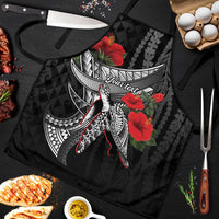 Hawaiian Honu Personalized Apron Black Tribal Hook Pattern