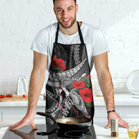 Hawaiian Honu Personalized Apron Black Tribal Hook Pattern