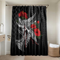 Hawaiian Honu Personalized Bathroom Set Black Tribal Hook Pattern