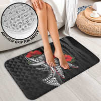Hawaiian Honu Personalized Bathroom Set Black Tribal Hook Pattern