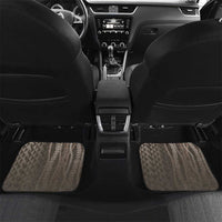 Hawaiian Honu Personalized Car Mats Mocha Mousse Hibiscus Tribal Hook Pattern
