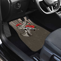 Hawaiian Honu Personalized Car Mats Mocha Mousse Hibiscus Tribal Hook Pattern