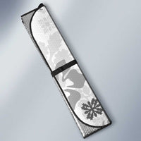 Black Hawaiian Quilt Pattern Auto Sun Shade Mixed Polynesian Tribal Arty - Polynesian Pride