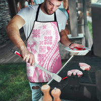 Pink Hawaiian Quilt Pattern Apron Mixed Polynesian Tribal Arty - Polynesian Pride