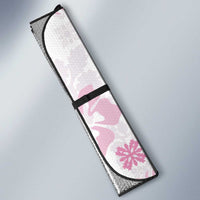 Pink Hawaiian Quilt Pattern Auto Sun Shade Mixed Polynesian Tribal Arty - Polynesian Pride