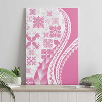 Pink Hawaiian Quilt Pattern Canvas Wall Art Mixed Polynesian Tribal Arty LT9 - Polynesian Pride